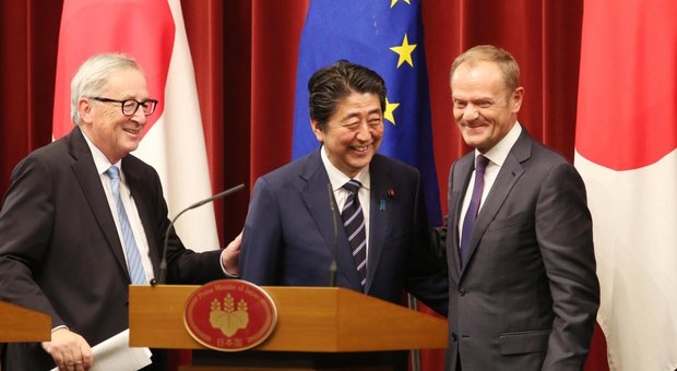 Ue-Giappone, siglato accordo libero scambio: «Segnale contro protezionismo»