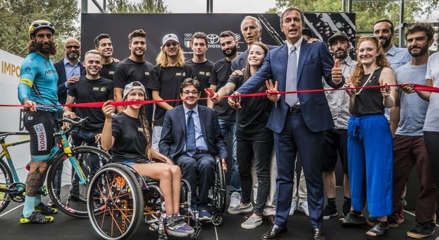 Toyota BNKR, a Roma il primo skate park accessibile anche ai disabili