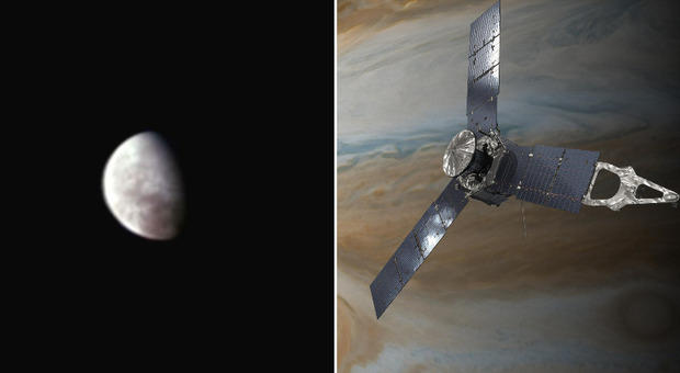 Europa, svelato il segreto del polo Nord della luna ghiacciata di Giove, la prima foto della sonda Juno a caccia di tracce di vita