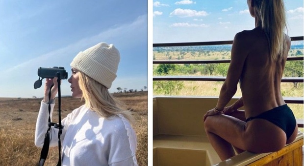 Ilary Blasi in Tanzania, con il suo lato B infiamma Instagram. E Totti rimane a Roma