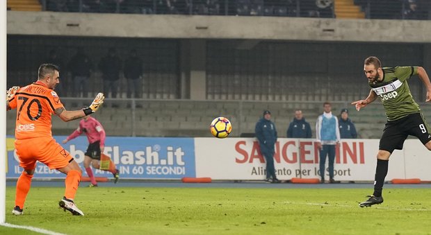 Chievo-Juventus 0-2 : Khedira e Higuain segnano solo dopo i rossi a Bastien e Cacciatore. Bianconeri in testa alla classifica