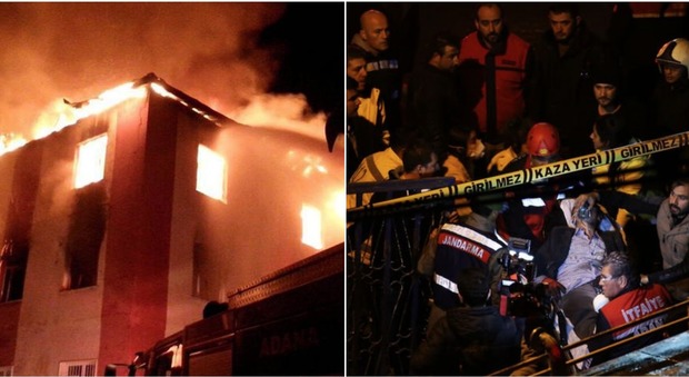 Incendio in un dormitorio di studentesse: morte 12 ragazze, 22 ferite
