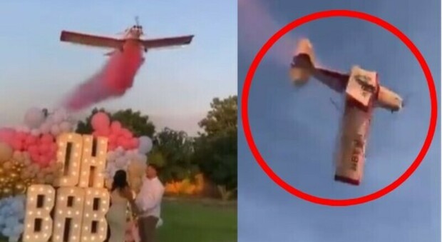 Gender reveal, l'aereo doveva svelare il sesso del nascituro, ma il velivolo precipita avvolto dal fumo rosa: morto il pilota