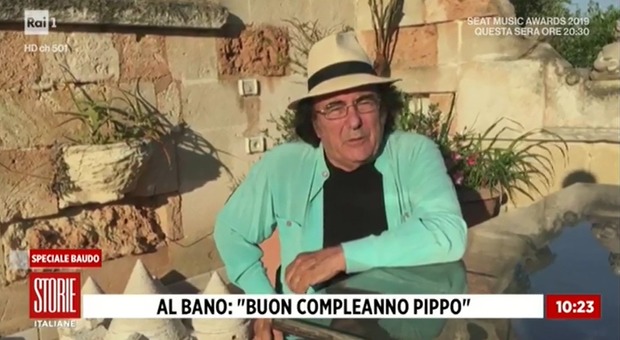 Pippo Baudo, gli auguri di Al Bano in diretta a Storie Italiane