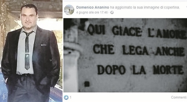 Torvaianica, quel post di Domenico su Fb: una lapide e la scritta «Qui giace l’amore che lega anche dopo la morte»