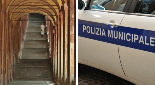 Cammina in strada e non sotto il portico di San Luca a Bologna: pedone multato
