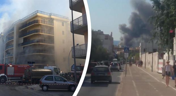 Paura ad Alghero, palazzo in fiamme: evacuati 50 appartamenti