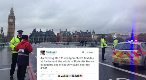 Allarme bomba, evacuato il Parlamento a Londra: colpa di uno stagista