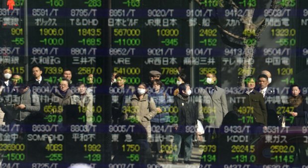 Borse asiatiche a picco dopo il crollo di Wall Street