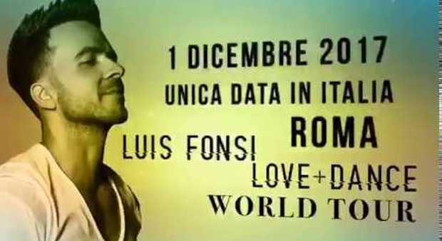 Cinecittà World ospita l’unica data italiana del fenomeno Luis Fonsi, l'autore della Hit Despacito