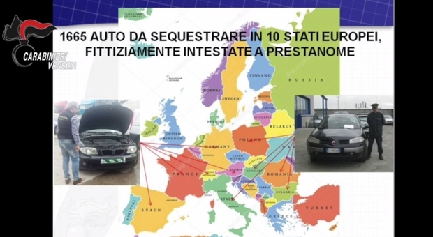 Avevano 1.200 auto intestate in tutta Europa: sei romeni le utilizzavano per furti e rapine
