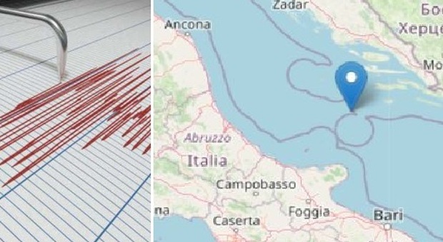 Lo sciame sismico scuote l'Adriatico: soltanto oggi tre scosse di terremoto in mezzo al mare
