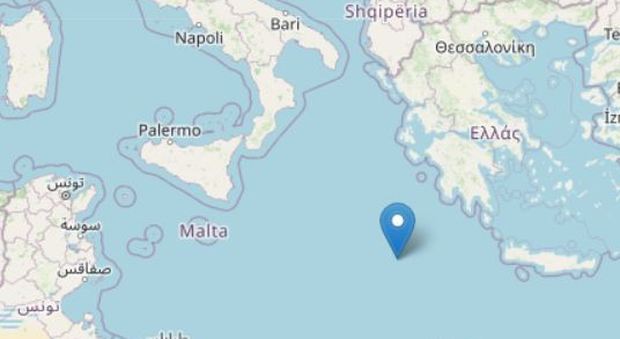 Terremoto di magnitudo 5.8 tra Italia e Grecia: la scossa avvertita in Sicilia, Puglia e Calabria
