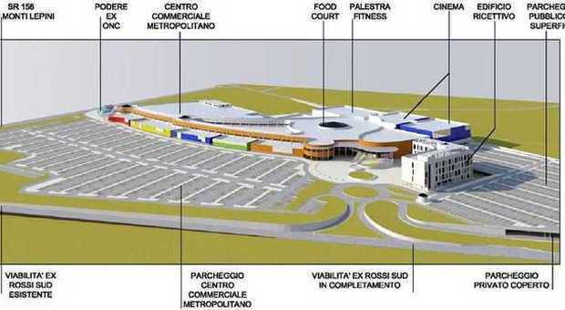Latina, mega centro commerciale: chiesta la "Via" per 72 negozi, 7 punti vendita medi e un ipermercato