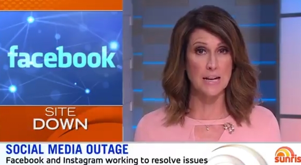 Il notiziario australiano dopo i problemi riscontrati dagli utenti su Facebook e Instagram