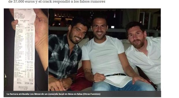 Messi, abbuffata di aragoste e Dom Perignon con Suarez e Fabregas a Ibiza. Conto: 37mila euro e lui se la ride