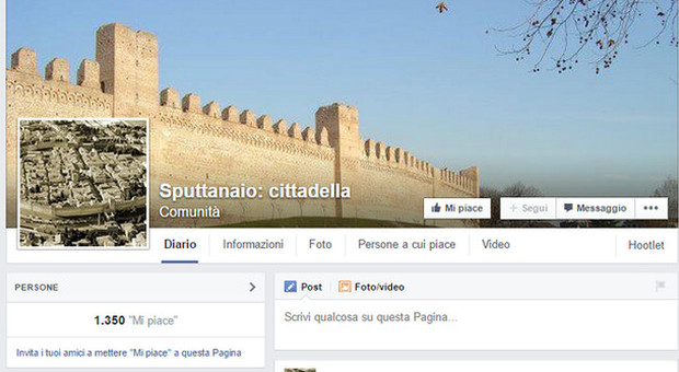 La pagina Facebook su Cittadella che è stata chiusa