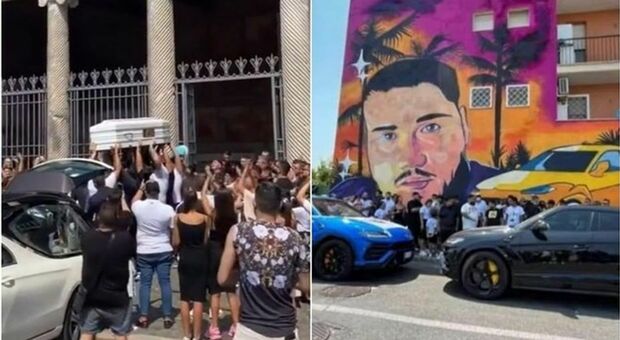 Morto a 300 all'ora sul Gra, funerali show con supercar e murale. Ira del Municipio: «Va rimosso, messaggio sbagliato»