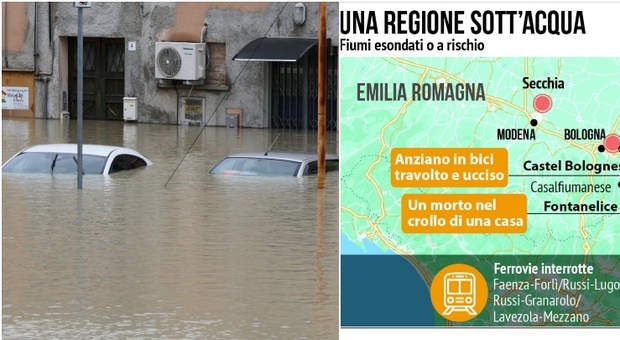 Maltempo Emilia Romagna, restano chiuse le scuole in molti comuni. Continua l'allerta meteo rossa