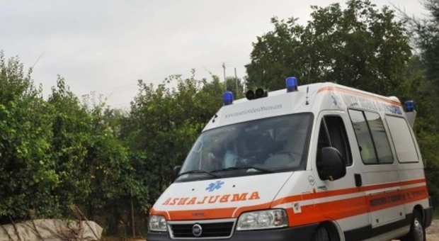 L'intervento dell'ambulanza