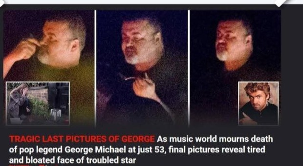 Stanco e visibilmente ingrassato: ecco George Michael nelle ultime foto