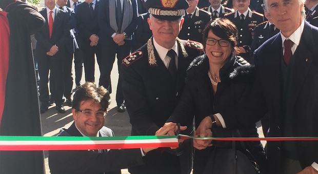 Roma, i nuovi impianti sportivi: l'inaugurazione con Malagò e il comandante generale dei carabinieri Tullio Del Sette