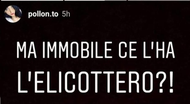 Lazio, ancora odio verso Immobile: «Ma non ce l'hai l'elicottero?». La moglie: «Mostri!»