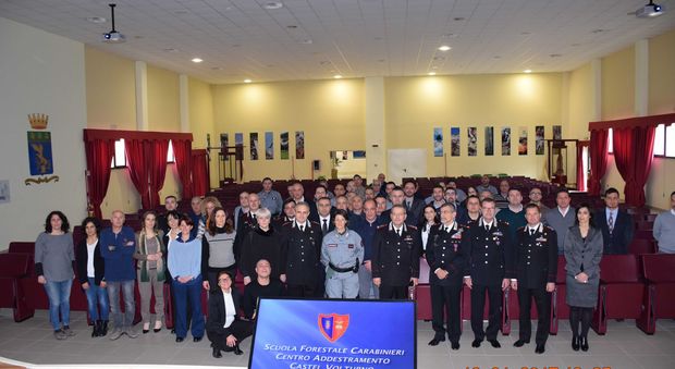 Scuola Forestale Carabinieri il generale Adinolfi in visita
