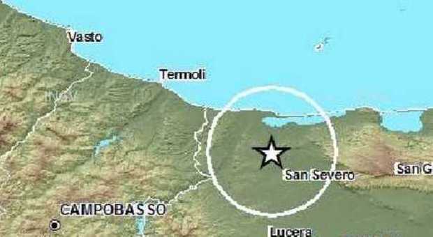 Terremoto, due forti scosse nel Gargano a distanza di pochi minuti -La mappa