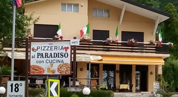 Il ristorante pizzeria Al Paradiso di Tovena