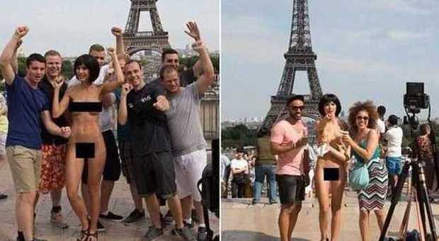 Milo Moiré, l'artista hot finisce in manette per le sue foto nuda insieme ai turisti