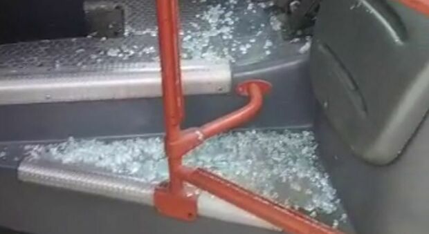 Violenza a bordo del bus: un ragazzo ha aggredito l'autista con bastone perché aveva saltato la fermata. Cristallo di protezione in frantumi