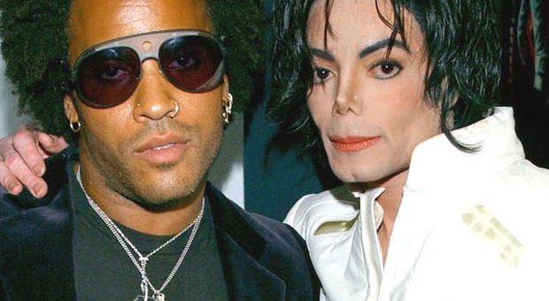 Lenny Kravitz con Michael Jackson