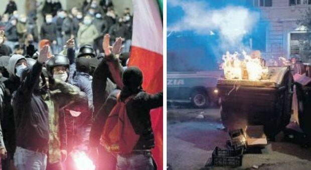Roma, guerriglia organizzata come allo stadio: in strada ultrà ed estremisti di destra