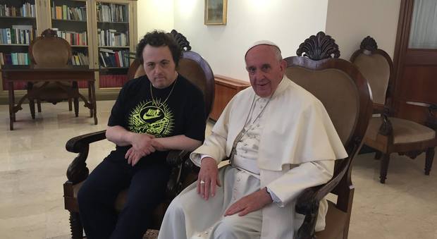 Paolo Ferri insieme a Papa Francesco