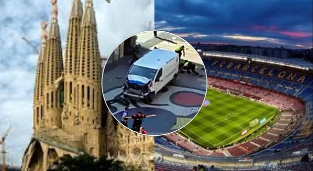 Attentato a Barcellona, i terroristi volevano usare furgoni esplosivi contro Sagrada Familia e Camp Nou
