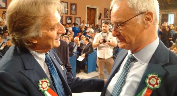 Ranieri premiato al Coni: «Un onore essere accostato a Bearzot»: Malagò e Montezemolo: «Testimonial ideale di Roma 2024»