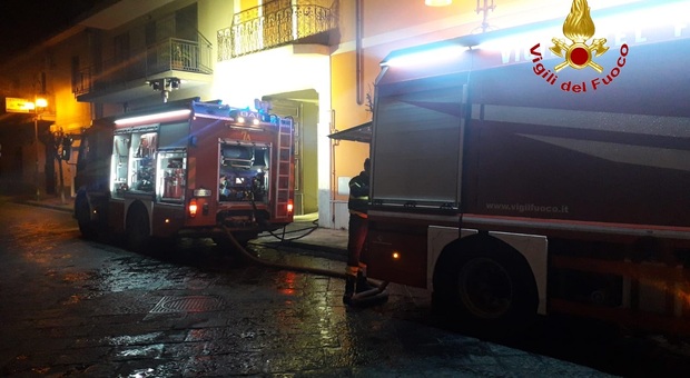 Incendio en un garaje en Caserta