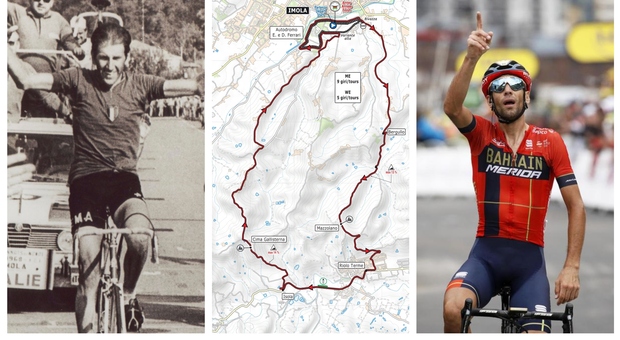 Ciclismo Mondiali: percorso di Imola da Nibali al Drake, dai longobardi alla bella Lola, da Adorni a Capirossi, da Pantani alla Linea Gotica