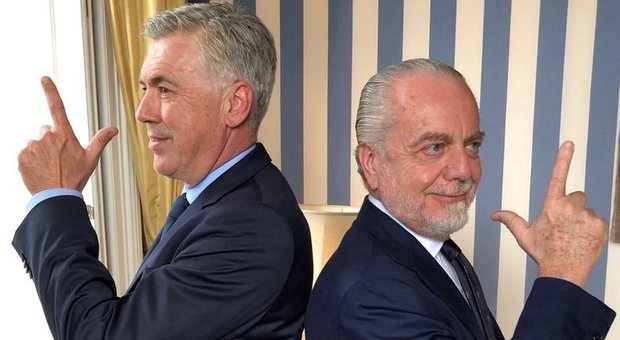 Napoli, De Laurentiis annuncia Ancelotti: «Benvenuto Carlo», «Sono veramente felice e onorato»