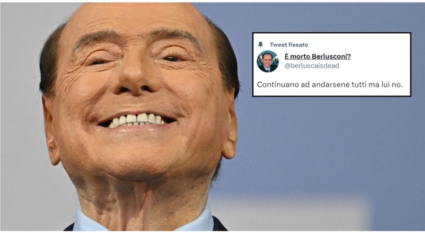 «È morto Berlusconi?», l'ironia social sul Cav indigna. Salvini: «Tarati mentali col veleno dentro». Ma c'è chi li difende: è black humor