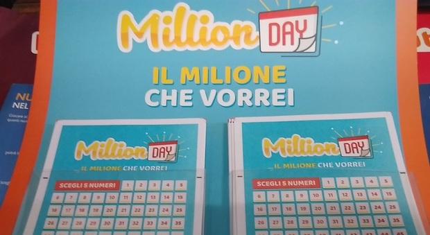 MillionDay. Vince un milione di euro giocandone solo uno. I numeri vincenti