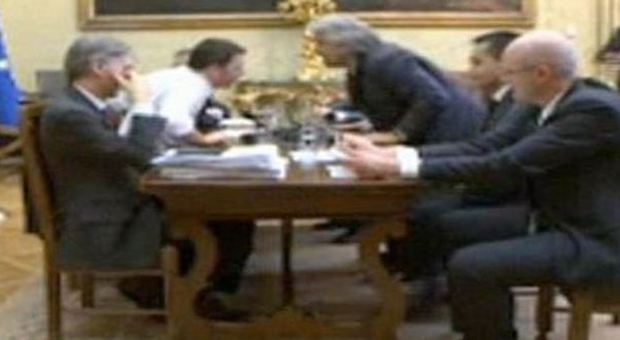 Il confronto Renzi Grillo alle consultazioni