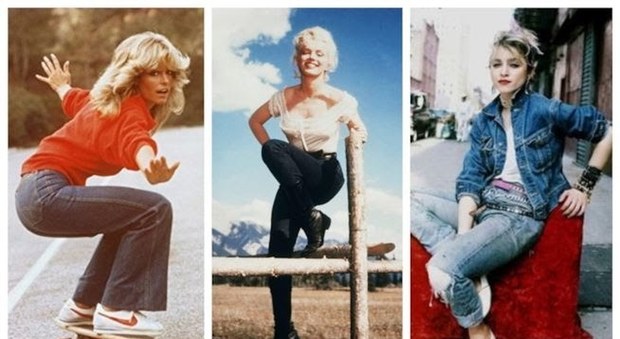 Farrah Fawcett, Marilyn Monroe e Madonna, da sempre fan dei blu jeans.