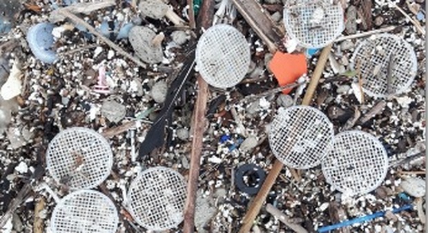 Dischi di plastica invadono il litorale flegreo