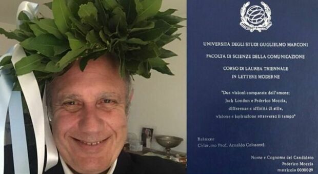 Federico Moccia si laurea a 59 anni con una tesi su se stesso, ironia social: «Viva l'umiltà»