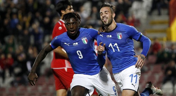 Under 21, l'Italia batte la Tunisia con Parigini e Kean