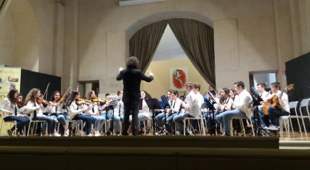 L'orchestra dell'istituto comprensivo di Colle Sannita