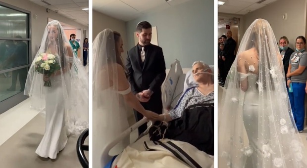«Ho spostato il mio matrimonio in ospedale perché mio papà ha un tumore: così ha potuto vedermi l'ultima volta prima di morire»