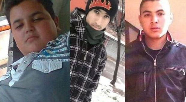 Le tre vittime Hamda Badrane, Hicham Haddur e Abdelilah Bahri